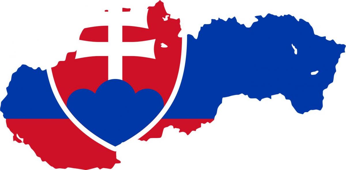 карта на Словачка знаме