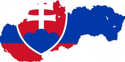 Карта на Словачка знаме